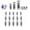 5+5+5, variant on Button Rivet Locking Nuts Set, M4 M5 M6 Assortment Petal Expansion Grip, Ideal for Thin Panel Auto and Furniture Repairs