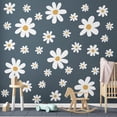 thumbnail image 4 of 12 Sheets Daisy Wall Decals Flower Wall Stickers Large Daisy Wall Stickers Daisy Decals for Wall Peel and Stick for Nursery Kids Girls Bedroom Living Room Wall Decor, 4 of 7