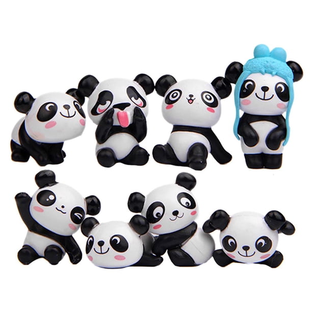 8pcs Panda Refrigerador Imán Frigorífico Gabinetes Adornos decorativos
