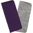 thumbnail image 5 of 2 Pack Soft Felt Eyeglass Slip Cases, Fits Small To Medium Glasses, Olive & Red, 5 of 10