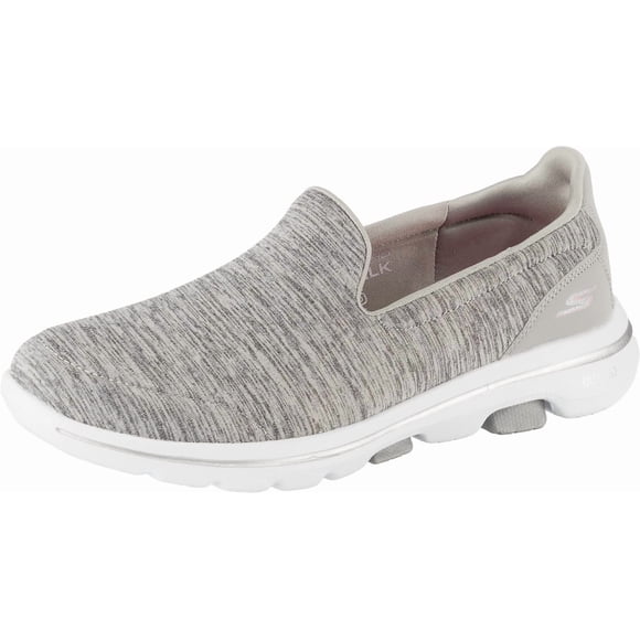 Zapatilla Skechers Go Walk 5 Honor para mujer, color gris, 9.5 pulgadas de ancho