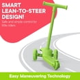thumbnail image 3 of Scooter Stars 3-Wheel Kids Scooter with Light-Up LED Front Wheels, Wide Anti-Slip Deck, Rear Foot Brake, Lean-to-Steer Ride-On Toy, 3 of 6