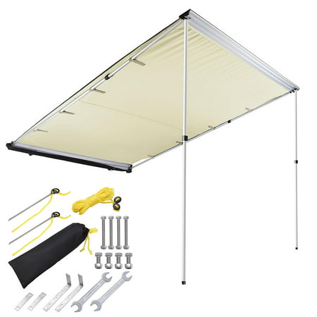 6.6'x8.2' Car Side Awning Rooftop Pull Out Tent Shelter Shade (Best Car For Roof Top Tent)