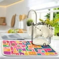 thumbnail image 2 of Yayeee Dish Drying Mat for Kitchen Counter Ultra Absorbent Easy Clean Pad 24x18", Art Map, 2 of 7