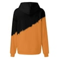 thumbnail image 3 of Vedolay Comfort Sweatshirts Hoodies for Women Casual Striped Sweatshirt Oversized Long Sleeve Pullover Tops with Pockets,Orange S, 3 of 4