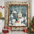 thumbnail image 2 of Snowy Night Shower Curtains for Bathroom, Christmas Snowman Xmas Tree Gift Waterproof Fabric Shower Curtain for Bathroom Bathtub Decoration, Machine Washable, 60"x72", 2 of 9
