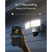 eufy Security Floodlight Camera E340 Wired with HomeBase 3, Dual Camera, 360° Pan and Tilt, 24/7 Recording, Dual-Band Wi-Fi, 2,000 Lumens, Motion-Activated, Local Storage, No Monthly Fee