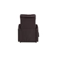 thumbnail image 3 of HomeStock Baroque Beauty Recliner w/ Lift, PU Leather Upholstery, Smooth Lift and Recline Function with Easy-to-Use Wired Controller, Stylish Comfort for Any Room, 28" x 37" x 40"H-Color:Brown, 3 of 7