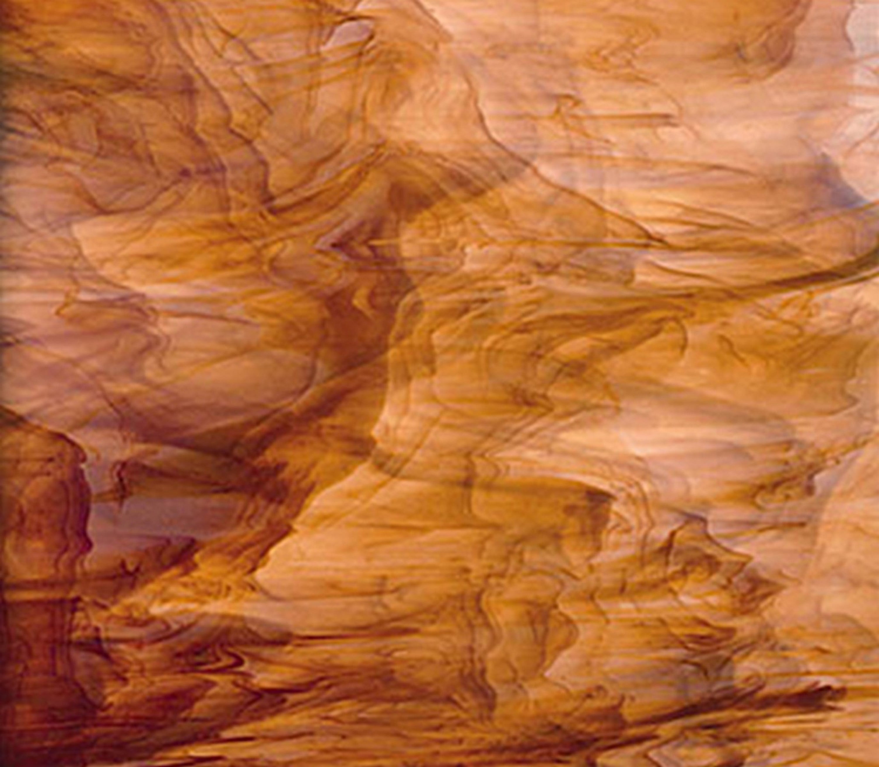 OCEANSIDE STAINED/FUSING GLASS SHEETS WHITE/DARK AMBER FUSIBLE (Small