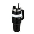 thumbnail image 5 of Mainstays 40oz Black Diamond Pattern Tumbler Stainless Steel Double Wall, 5 of 5