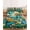 Teal Green, variant on Full Size Fitted Sheet Set - Teal Dragonfly 3 Piece Bedding Sets 16" Deep Pocket Fitted Sheet with 2 Pillowcases Vintage Geometric Glass Animal Flower Brushed Microfiber Hotel Luxury Bed Sheets