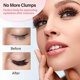 thumbnail image 4 of Juego de 2 peines de pestañas, separador de pestañas, cepillo aplicador de rímel metálico para niñas y mujeres, maquillaje de ojos profesional (negro/rosa) Sincero Electrónica, 4 of 5