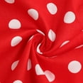 thumbnail image 7 of Ulitacool Kid Girl Dress 7-8 Years Kids Polka Dot Print Vintage Skirt Lovely Daily Wear Red, 7 of 7