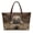 Leather Pug Paw, variant on ZUXONGSY Leather Wolf Print Top Handle Tote Bag for Women Large Capacity Tote Handbag Portable Top Handle Satchel with Inner Pocket for Travel Vacation