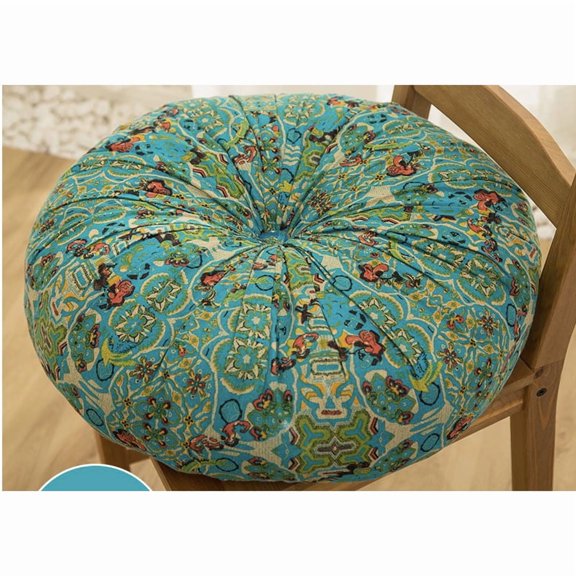 Round Cushion, Decorative Throw Pillow Gifts, Cute Plush Room Decor,Pillows for Living Bedroom Room，Blue