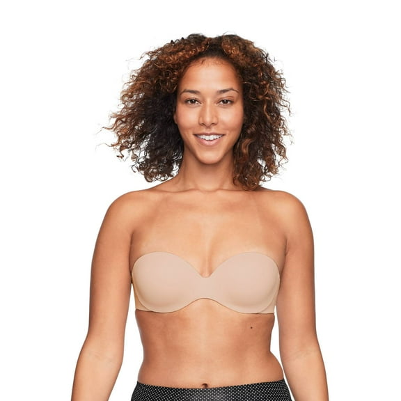 Warner's TOASTED ALMOND This is Not a Bra Contour Strapless Bra, US 38C, UK 38C