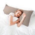 thumbnail image 2 of Unique Bargains Body Pillowcase 100% Long Staple Cotton 300TC 1Pcs, 20x72 Light Coffee Color, 2 of 10