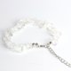 thumbnail image 1 of Xiao Hua Pulsera de cuentas hecha a mano, ideal para hombres y mujeres, pulsera ajustable vintage de cristal de piedra natural (blanca), 1 of 5