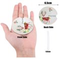 thumbnail image 2 of POGLIP Merry Christmas Theme Set of 2 Car Coaster for Drinks, Absorbent Ceramic Stone Coasters Cup Mat with Cork Base for Home Kitchen Room Coffee Table Bar Decor, 2 of 5