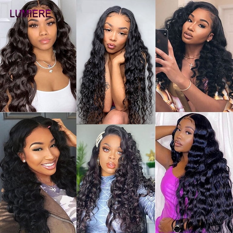 Loose Deep Wave Lace Front Human Hair Wigs For Women Raw  display picture 2