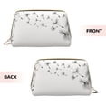 thumbnail image 3 of Easygdp Dandelion Blowing In The Wind Leather Makeup Bag Zipper Pouch Travel Cosmetic Organizer for Women and Girls, Make up Bag with Zipper, 3 of 8