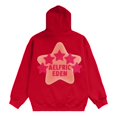 thumbnail image 6 of Tiweut Women's Casual Hoodies Hoodies Star Print Unisex Oversized Hooded Long Sleeve Loose Fit Pullover with Pocket Regular Blouses Red,L, 6 of 7