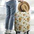 thumbnail image 2 of White Green Leaf Flower Sunflower Pattern Luggage Cover Fashion Suitcase Cover Baggage Covers Fit 25-28 Inch Luggage (Go Travel), 2 of 5