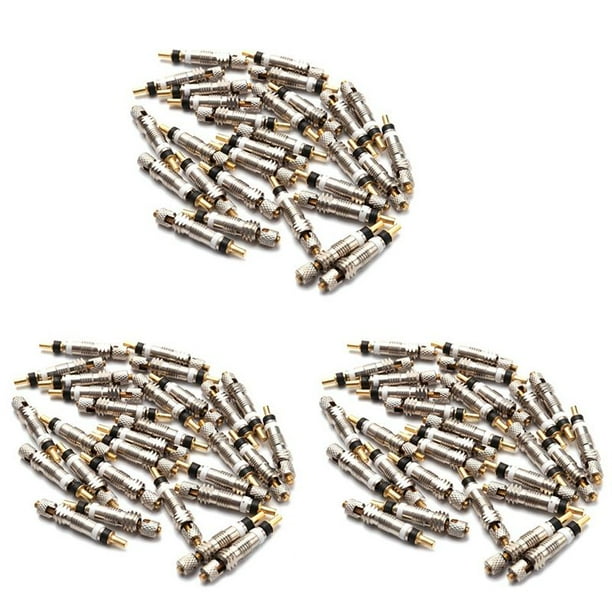 90 Piezas NúCleo Sin Cámara de Repuesto para Bicicleta Presta Valve Core para Bicicleta de Carretera Sin Cámara