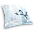 thumbnail image 3 of GZHJMY Christmas Snowman Throw Pillow Cover 20 x 20 Inch, Soft Square Cushion Case for Home Couch Sofa Bedroom Car Farmhouse Decor Home Decor, 3 of 7