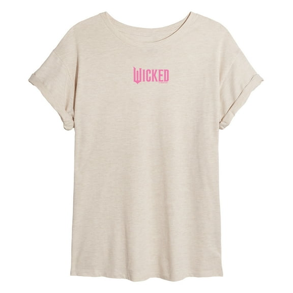 Wicked - Pink Logo - Women's Oversized Graphic T-Shirt