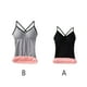 thumbnail image 5 of Guardurnaity Ropa interior de mujer, chaleco térmico de Color sólido sin mangas, cálido, para clima frío, Base básica, calentador, ropa Ropa interior Gris, 5 of 6