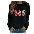 thumbnail image 1 of RKSTN Chandail en Molleton pour Femmes Manches Longues Décontracté Imprimé Saint-Valentin Blouse Hauts Chandail Col Rond Coupe Ample Chandail en Molleton, 1 of 3