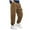 Brown, variant on Pants for Boys Boy's Joggers Elastic Waist Baggy Cargo Pants Flap Pockets Casual Pants Size 13-14 (Black,13-14 Years)