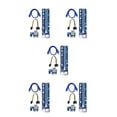 thumbnail image 1 of ziyahi 100PCS VER008C Riser Card USB3.0 PCI PCIE PCI-E 1X To 16X Extender 60CM 008C Riser Adapter With LED For GPU 5Set, 1 of 6