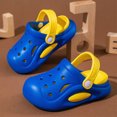 thumbnail image 4 of KPOPLK Slides Sandals for Kids,Girls Shower Shoes,Boys Cloud Slides Non slip Quick Dry Bedroom Shoes Indoor Outdoor Open Toe Spa Bath Pool Gym House Casual House Slippers Size 6.5,Blue, 4 of 6