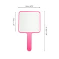 thumbnail image 2 of Unique Bargains 1Pc Large Square Handheld Mirror for Vacation Travel Use Rose Pink Large, 2 of 5