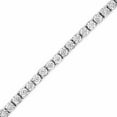 thumbnail image 5 of .925 Sterling Silver 1.0 Cttw Diamond Illusion-Set Miracle Plate Tennis Bracelet (I-J Color, I3 Clarity) - 7", 5 of 9