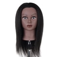 thumbnail image 2 of Cabeza de entrenamiento pa el cabello Cosmetología Peluquería Maniquí Cabeza de muñeca con abrazadera . 14 pulgadas negro Zulema cabeza de maniquí, 2 of 8