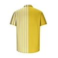 thumbnail image 4 of EQWLJWE Workout Shirts for Mens Summer Collar Shirts Casual Non Positioning Striped Print Short Sleeve Button Down Shirts Loose Fit Beach Shirts Patricks Day Gift 2024, 4 of 5