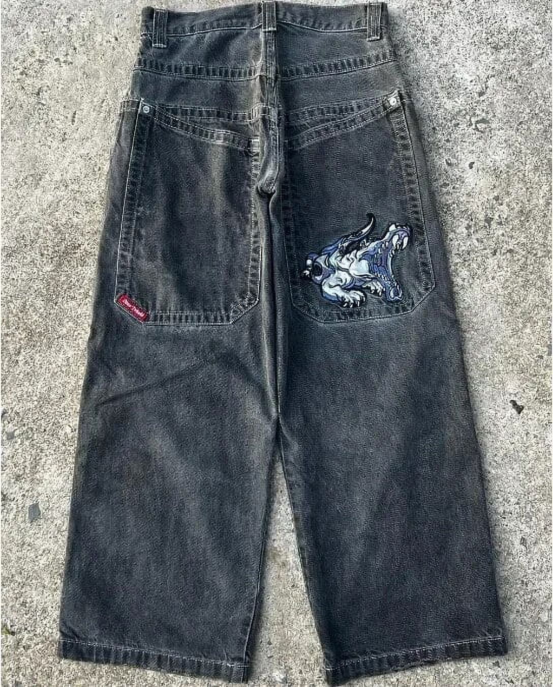 Y2K JNCO Jeans Vintage Embroidered High Quality Baggy Jeans Hip