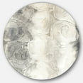thumbnail image 1 of Designart 'Gray Circles I' Geometric Metal Circle Wall Art, 1 of 3