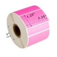 thumbnail image 5 of HOUSELABELS 2.25" x 1.25" Pink Address Labels on 1" Core Compatible With Zebra and Rollo Printers, 16 Rolls / 1,000 Labels per Roll, 5 of 8