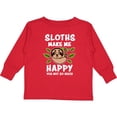 thumbnail image 3 of Inktastic Sloths Make Me Happy You Not So Much Boys or Girls Long Sleeve Toddler T-Shirt, 3 of 5