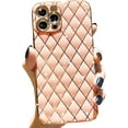 thumbnail image 1 of WANNGWE Étui Plaquée, Protection Complète de l'Objectif de la Caméra, Étui Pare-Chocs Antichoc en TPU pour iPhone 13 Pro Max - Rose DZ97-13052, 1 of 4
