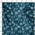 thumbnail image 3 of Soimoi Cotton Poplin Blue Fabric By the Yard - 42 Inch Wide - Coconut Tree & Leaf Tropical Fabric - Botanical Beauty Elegance Printed Fabric, 3 of 6