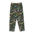 thumbnail image 4 of Xecao Flamingos And Palm Leaves Women's Straight Lounge Pajama Pants: The Epitome of Relaxed Sleepwear, 4 of 9