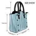 thumbnail image 2 of Lsque Turquoise Wooden1 Pattern Leather Rivet Shoulder Bag – Elegant Genuine Leather & Microfiber PU Crossbody with Detachable Adjustable Strap, 2 of 5