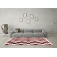 thumbnail image 3 of Ahgly Company Indoor Rectangle Abstract Red Contemporary Area Rugs, 2' x 4', 3 of 4
