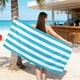 thumbnail image 1 of Toalla de playa de microfibra – Terciopelo de doble cara, secado rápido, suave, absorbente y sin arena, ideal para viajes, piscina, natación o acampada., 1 of 6