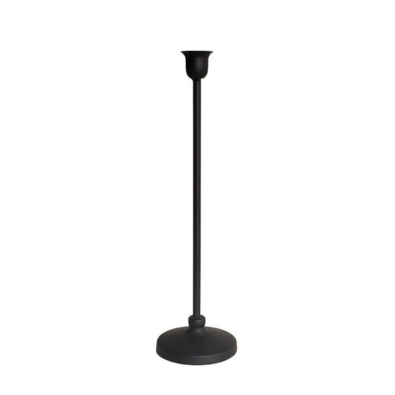 6 Pack: 12.6" Black Metal Candle Holder by Ashland